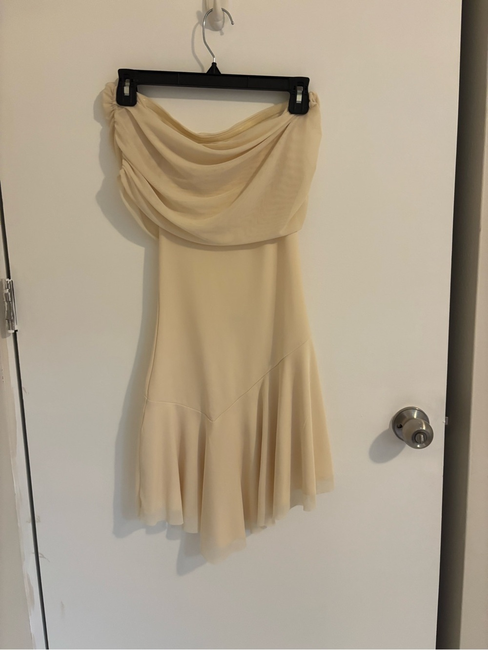 Off Shoulder Mini Dress - Pastel Yellow